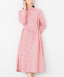 BT222 ベルトつきシャツワンピース