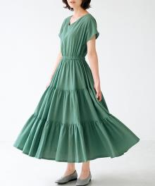 BT343 ティアードワンピース