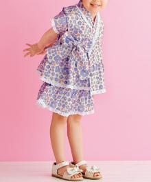 BT530 女の子のじんべいドレス