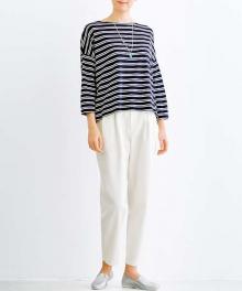 BT612 ファスナーあきテーパードパンツ