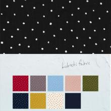 【ソフトブロードドットプリントS  50cm単位(1M〜)110cm幅】★別送  KOF-31