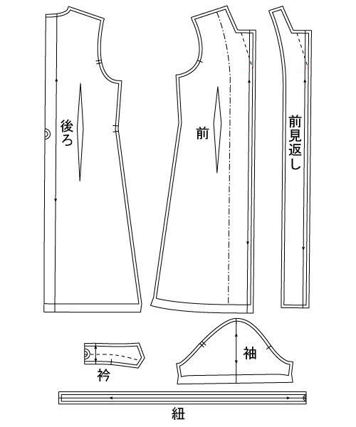 SS002 開衿シャツワンピース