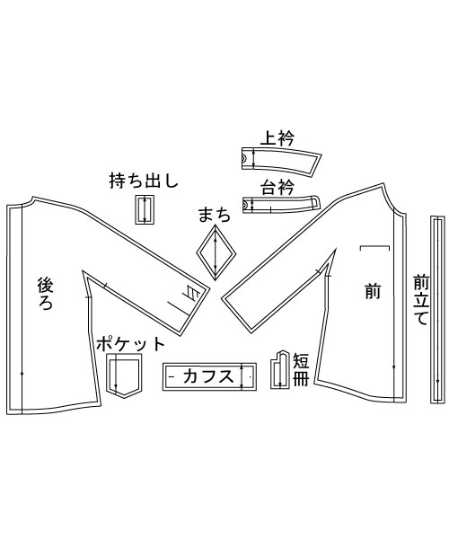 SS015 マチ付きドルマンシャツ