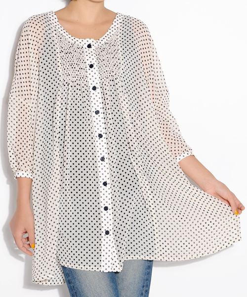 SS039 シャーリングチュニック