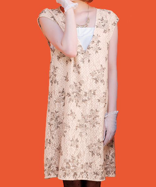 AW005 Iラインシルエットワンピース