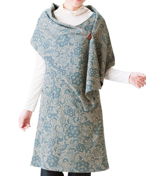 膝丈ワンピース&ストール【レディブティック】LB13_03_05