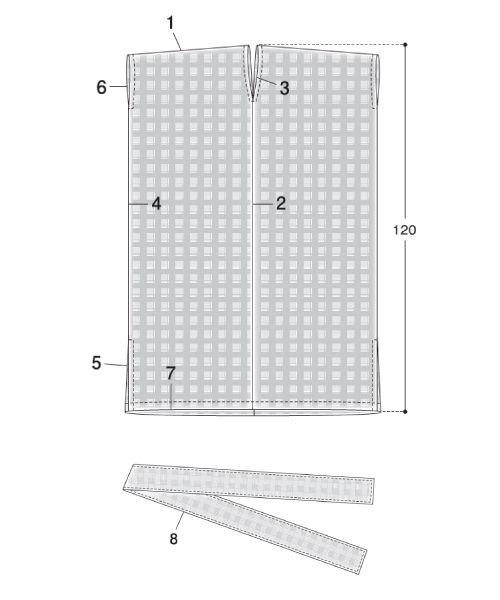 BT139 Vネックワンピース
