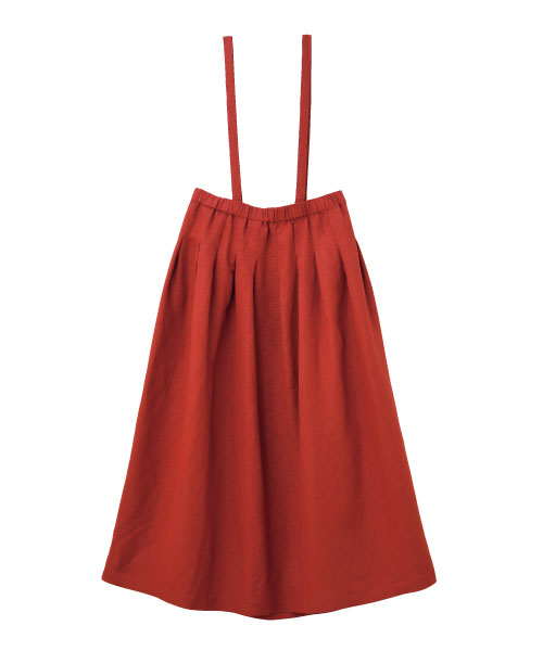 BT180 肩ひもつきタックスカート