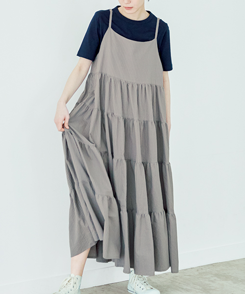 BT189 ティアードキャミワンピース