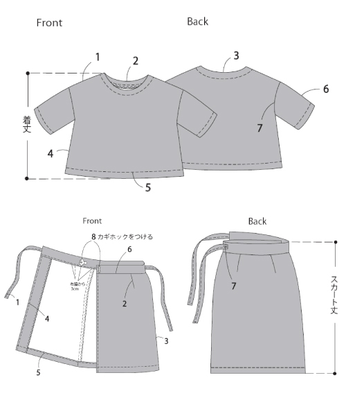 BT209 ドルマンスリーブプルオーバー+ラップスカート