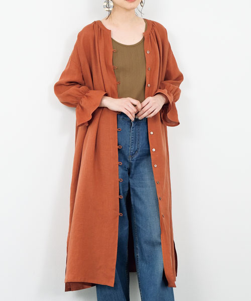 BT219 キャンディスリーブシャツワンピース