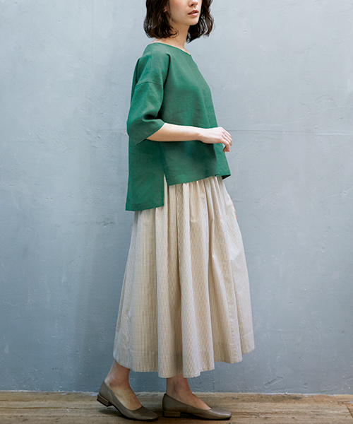 BT237 七分袖ブラウス