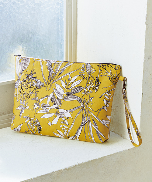 BT259 ウエストゴムのVネックワンピース&クラッチバッグ