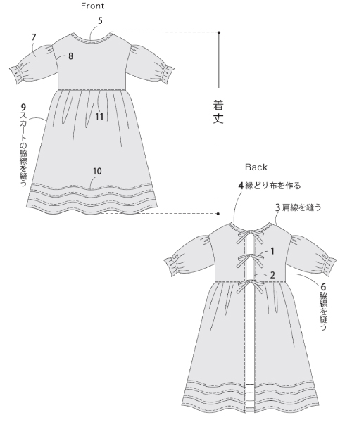 BT263 2wayのかっぽうぎワンピース
