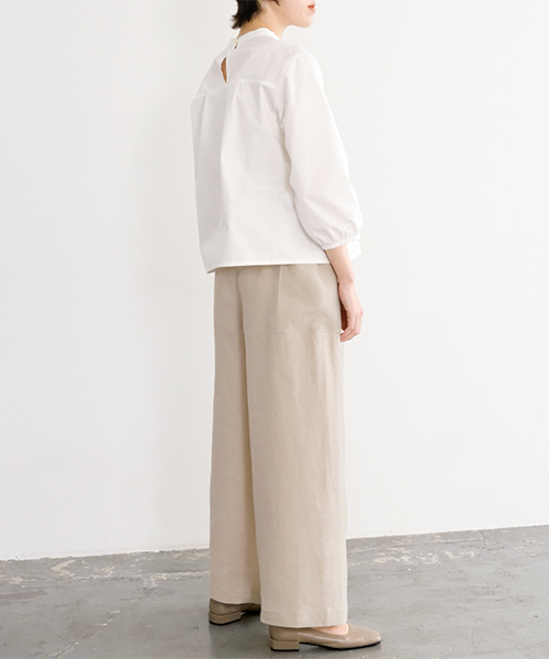 BT280 続け裁ちのワイドパンツ