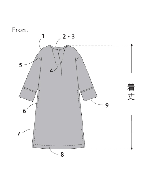 BT346 カフタンワンピース