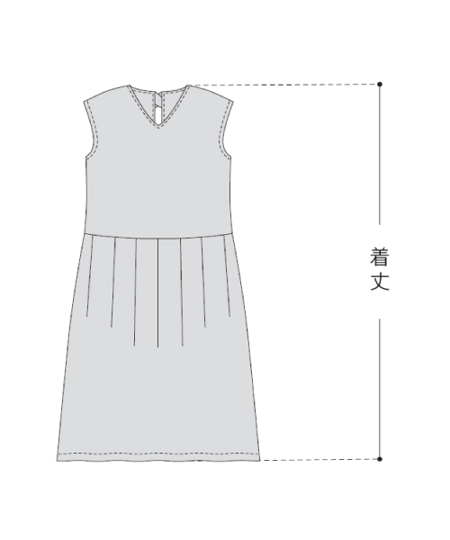 BT406 後ろリボンのワンピース