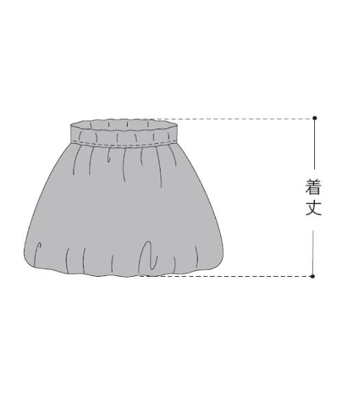 BT428 ふっくらシルエットのバルーンスカート