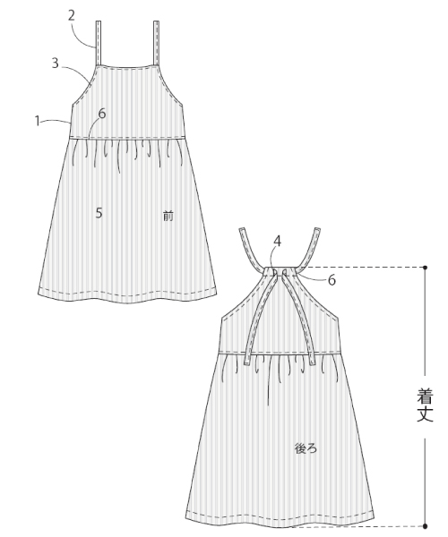 BT471 後ろリボンのキャミワンピース