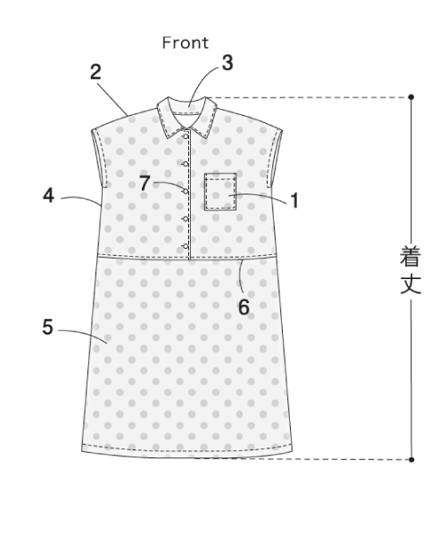 BT486 ウエスト切り替えワンピ