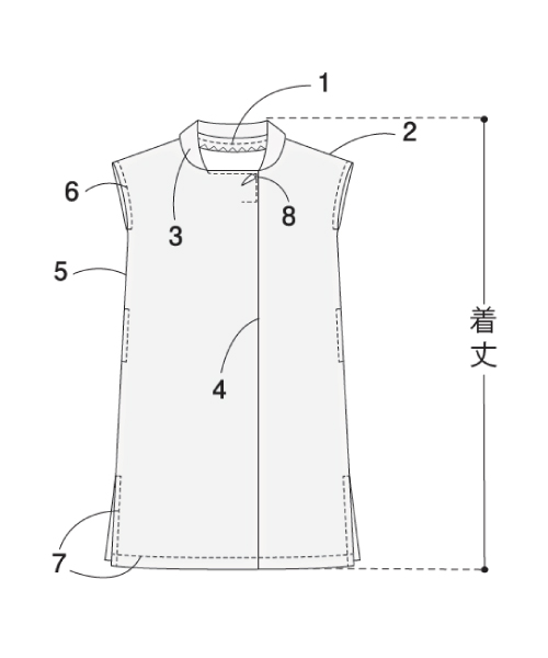 BT487 襟付きワンピース