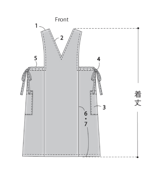 BT495 Vネックのジャンパースカート