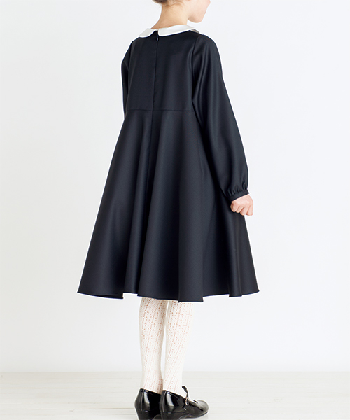 BT502 丸衿フレアワンピース