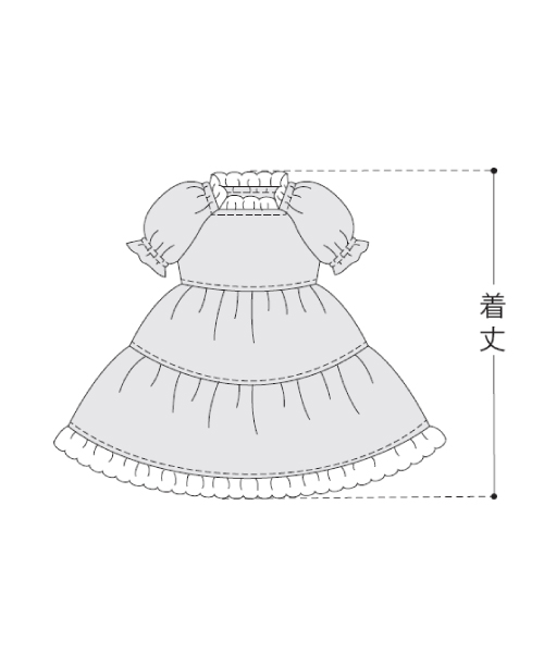 BT504 パフスリーブドレス