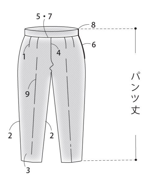 BT542 ストレートパンツ
