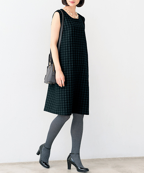 BT549 ターバン&ノースリーブワンピース