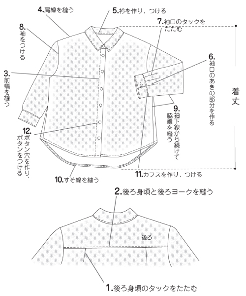 BT551 シャツ&ラップスカート