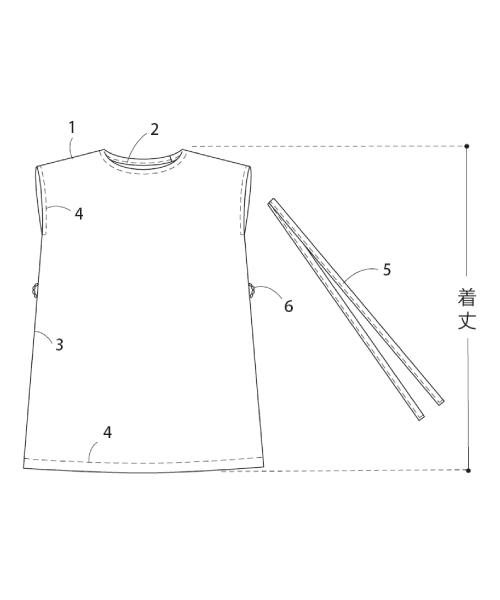 BT558 ワンピース(Tブラウス型)