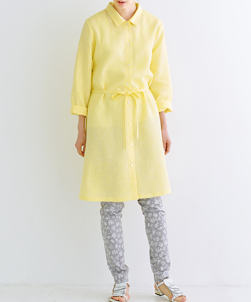 BT561 ひもベルト付きロングシャツ