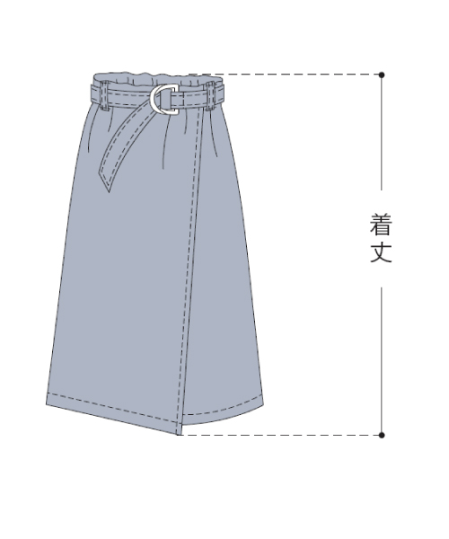 BT599 ラップ風スカート