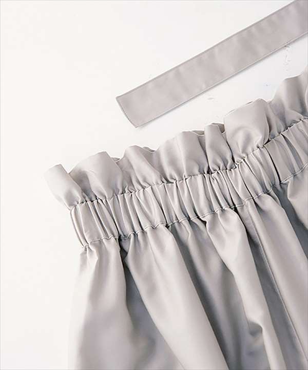 BT610 ウエストフリルのガウチョパンツ