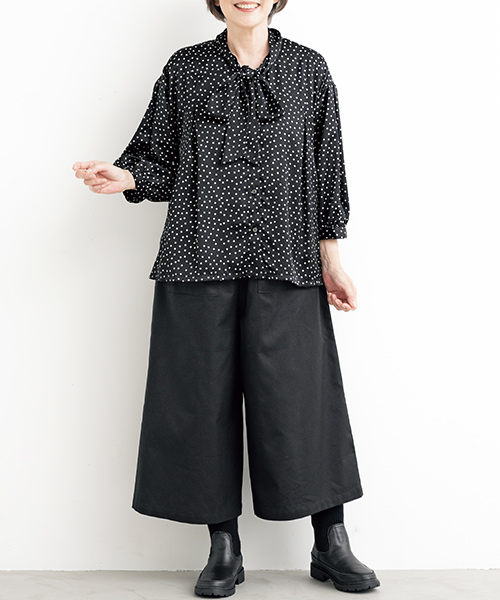 BT620 ボーカラーシャツ&ジャンパースカート