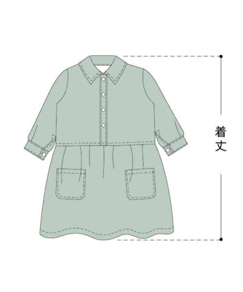 BT650 切り替えシャツワンピ