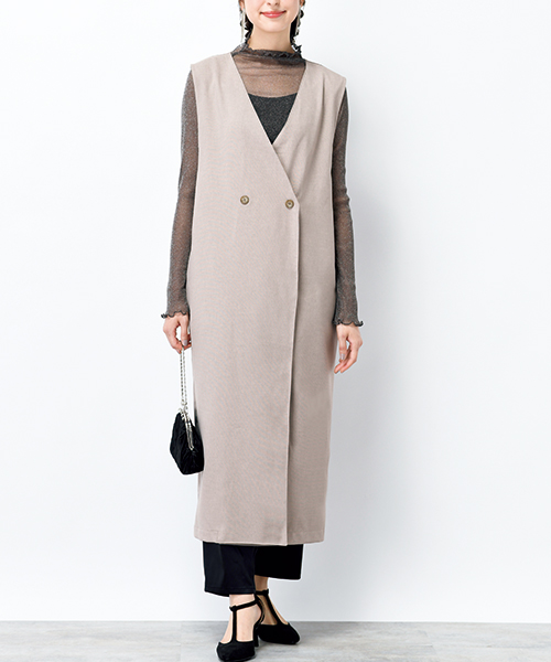 BT677 ダブルブレストのジャンパースカート