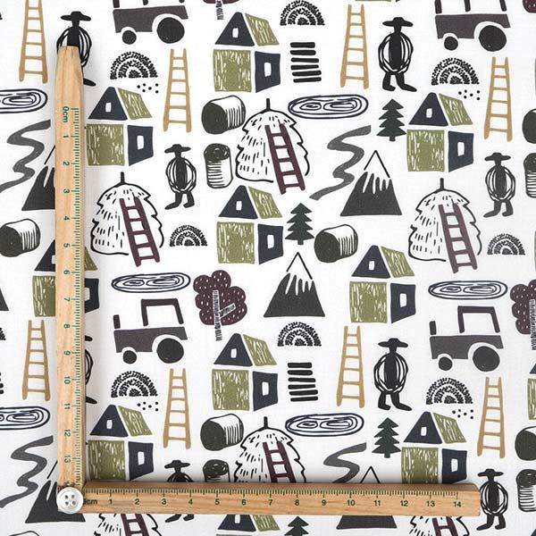 【シーチングorオックス:50cm単位】 エコファブリック fab-cm00567