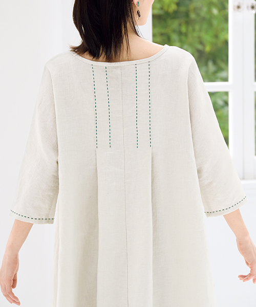 DT001 「手ぬい」のタックのワンピース