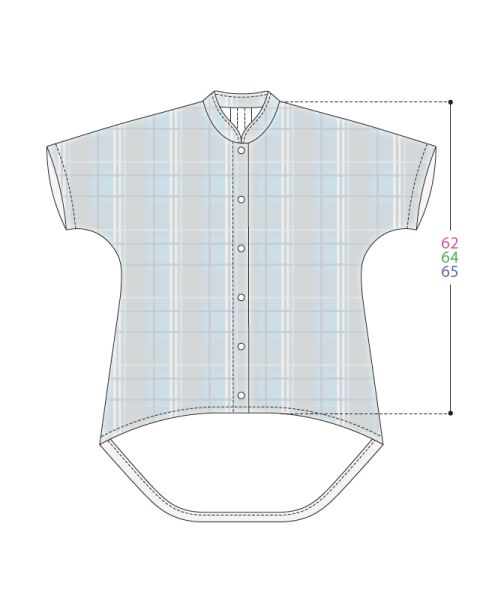 DT002 「手ぬい」のスタンドカラーシャツ