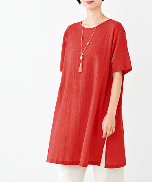 DT015 「手ぬい」のラウンドチュニック