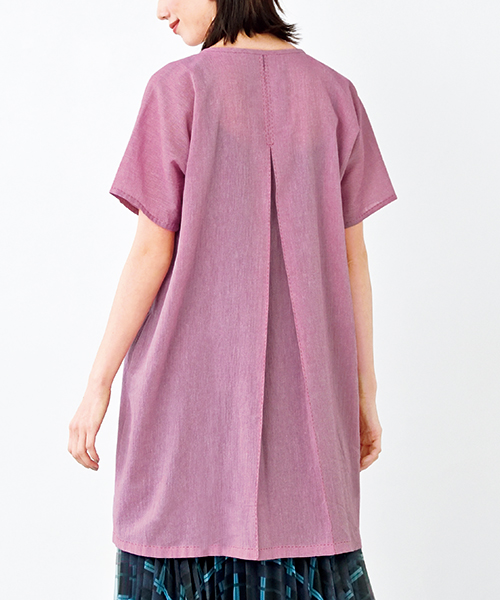 DT019 「手ぬい」のラウンドネックコート