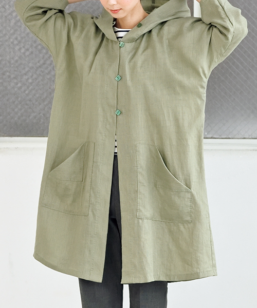 DT020 「手ぬい」のフード付きコート