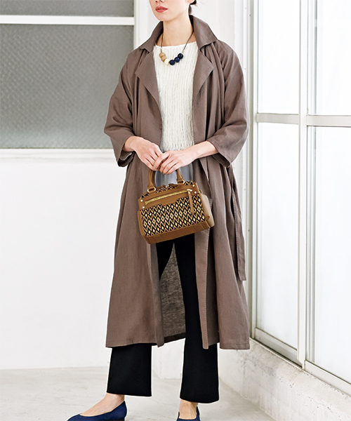 DT021 「手ぬい」のトレンチコート