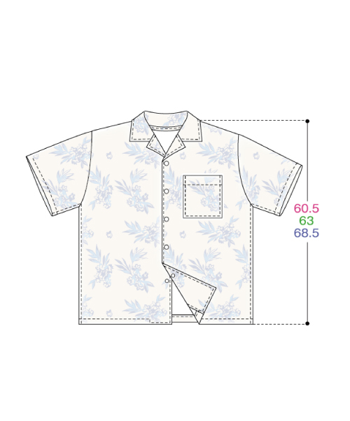 DT035 「手ぬい」のメンズシャツ