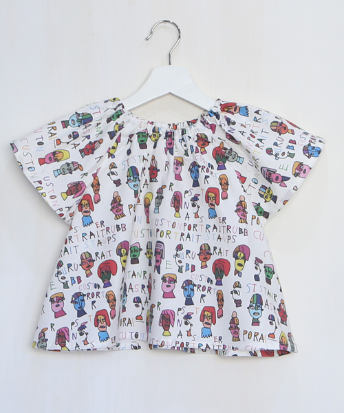 110cmサイズ TP038 フレアブラウス (シーチング)【カタヌノ 切って縫うだけ!】