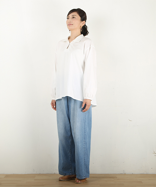 MH005 バッグギャザーかぶりブラウス