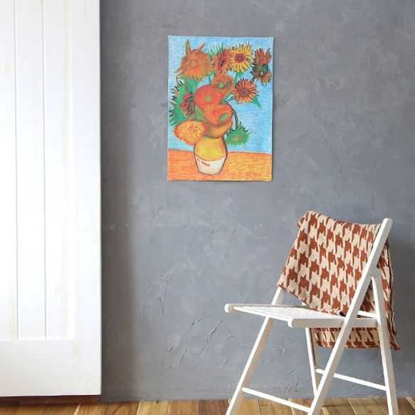 ファブリックポスター ”ゴッホ ひまわり” MINATOMACHI FACTORY 障がい者アート